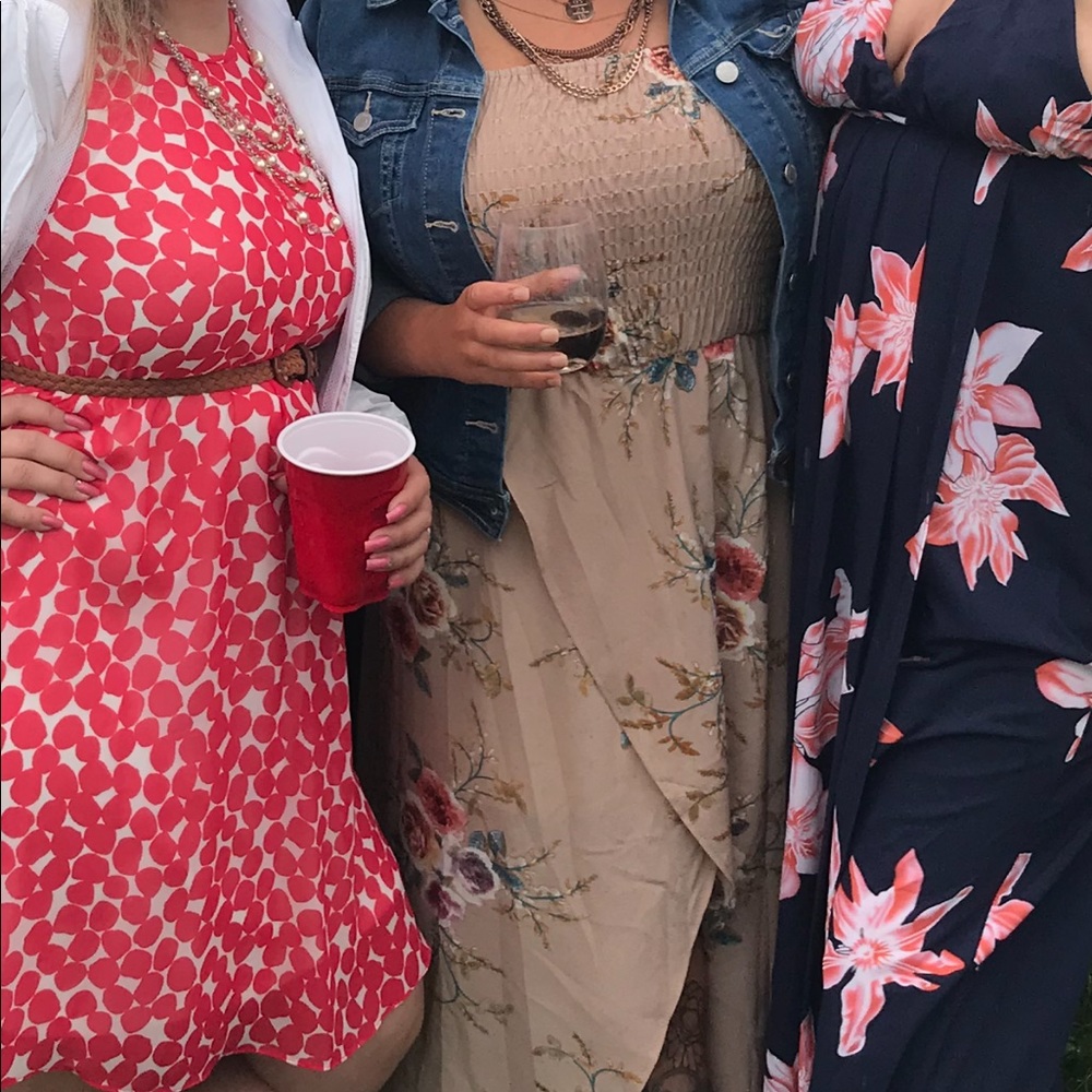 Floral high/low dress